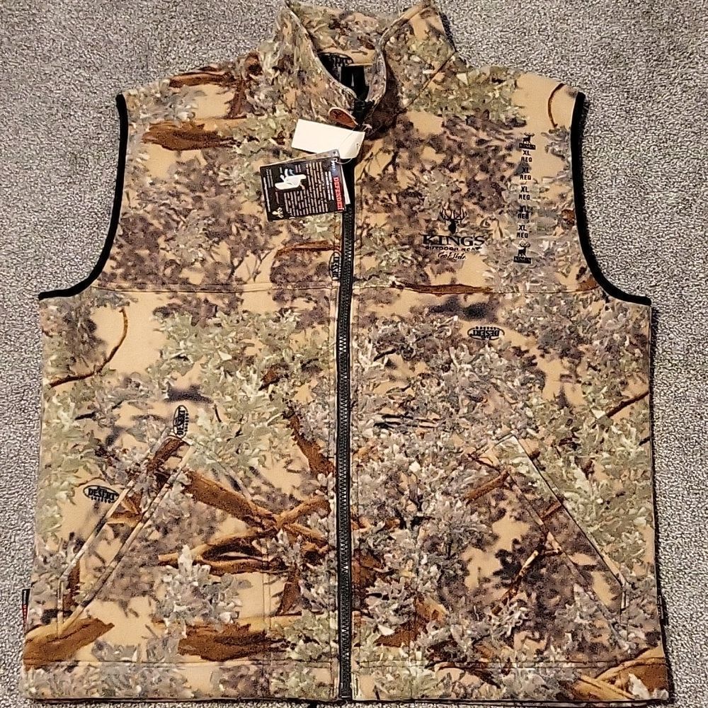 New King's Outdoor World Desert Men Camo Vest
